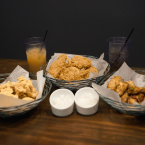 Cheeslings, Golden Olive Chicken and Gangnam-style Wings at BB.Q Chicken ó A Korean-style olive-oil fried chicken place opened recently in Allston
